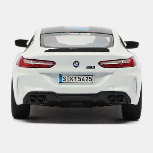 Kinsmart Metal Scale 1 : 38 Diecast Scale Model with Openable Doors and Pull Back Action - BMW M8 Competion Coupe Livery Edition