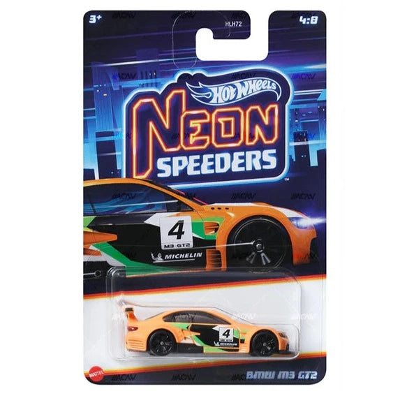 Hot Wheels Neon Speeders BMW M3 GT2 Vehicles Exclusive Collection - No Cod Allowed On this Product - Prepaid Orders Only.