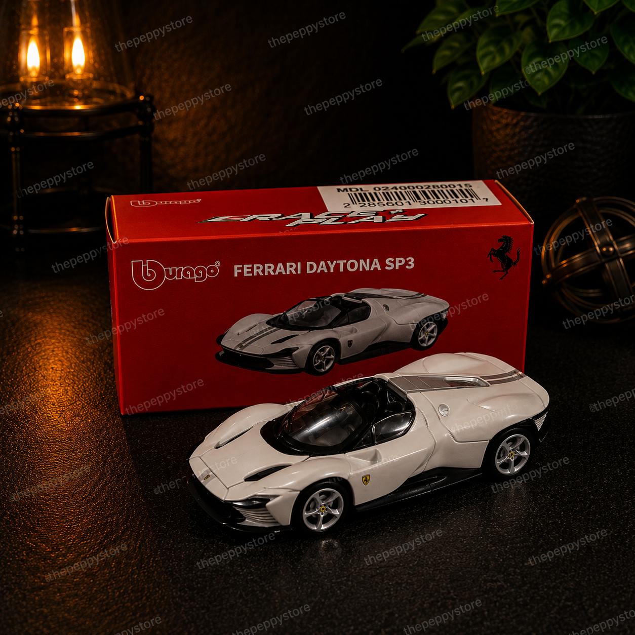 Official Bburago Ferrari Daytona SP3  - 1 : 64 Diecast Scale Model