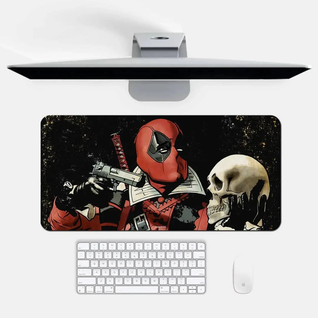 Deadpool Skull Desk Mat - Neoprene - Medium