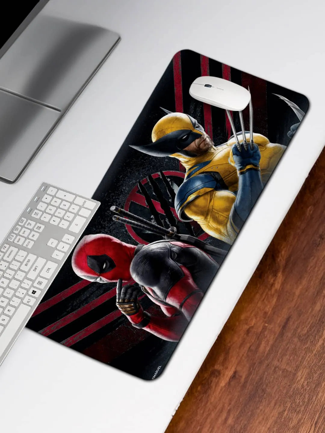 Deadpool And Wolverine Desk Mat - Neoprene - Medium