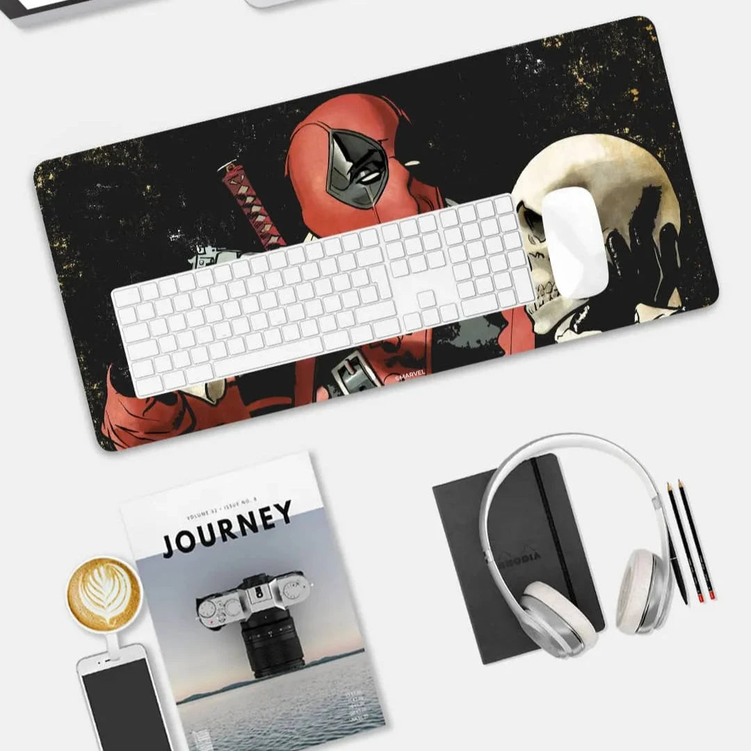 Deadpool Skull Desk Mat - Neoprene - Medium