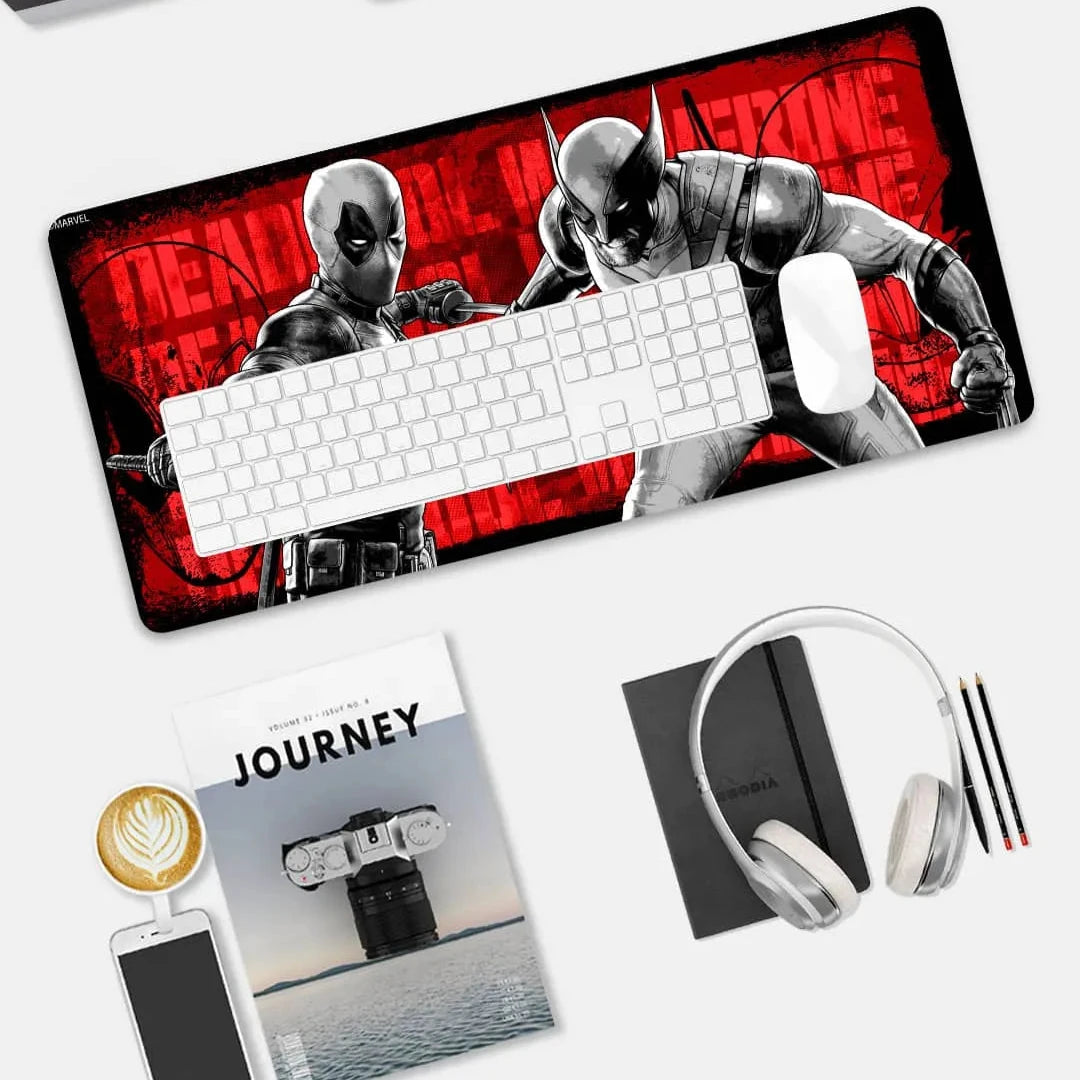 Deadpool Snikt And Sketch Desk Mat - Neoprene - Medium