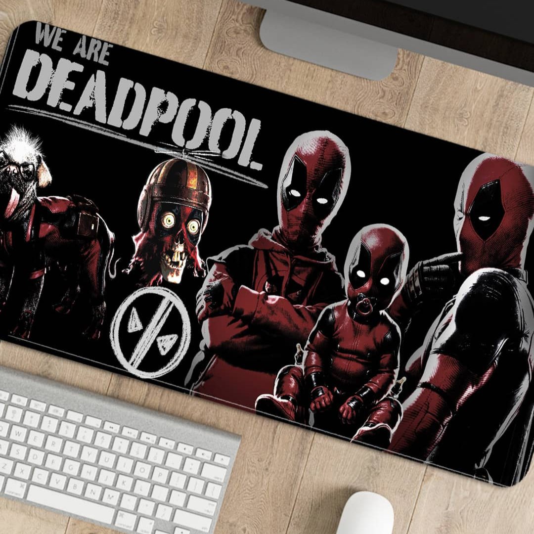 Deadpool Family Desk Mat - Neoprene - Medium