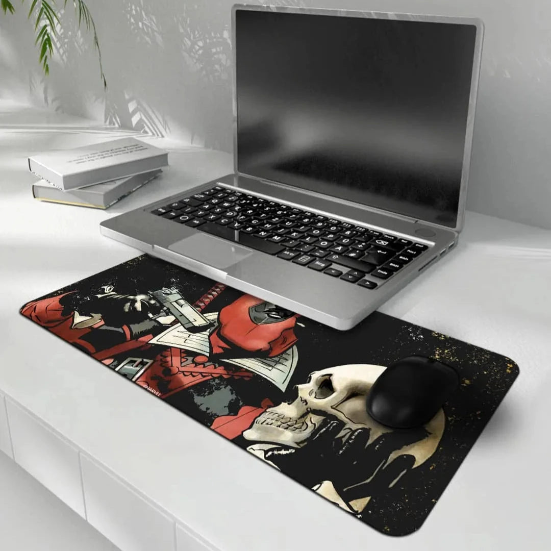 Deadpool Skull Desk Mat - Neoprene - Medium