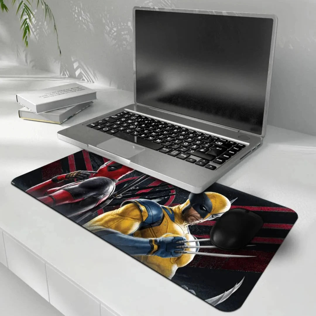 Deadpool And Wolverine Desk Mat - Neoprene - Medium