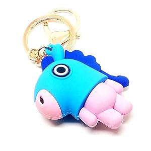 BT21 Mang 3D Silicon Keychain With Bagcharm