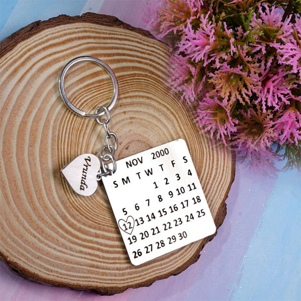 Personalised Date Keychain ( NO COD on this product)