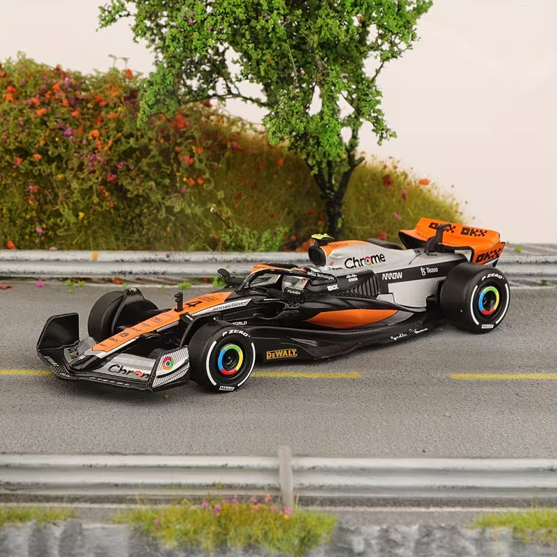 Scale 1 : 43 Official Licensed CCA Cool-Chic Auto Diecast Metal Model Car - 2023 British Grand Prix Mclaren F1 MCL60 4 Lando Norris