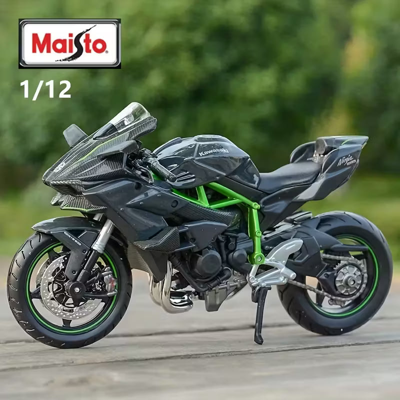 Maisto - 1 : 12 Diecast Scale Model - Official Licensed Product - KAWASAKI NINJA H2R