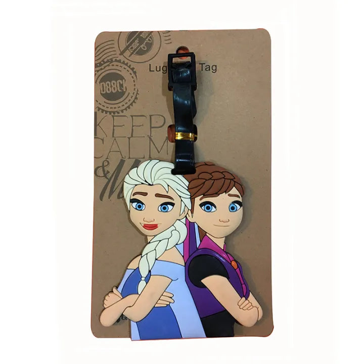 Princess Elsa and Anna Luggage Tag / Bag Tag