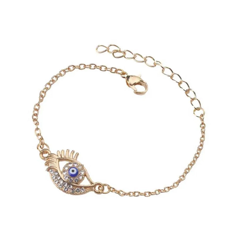 Evil Eye Charm Bracelet (Rose Gold)