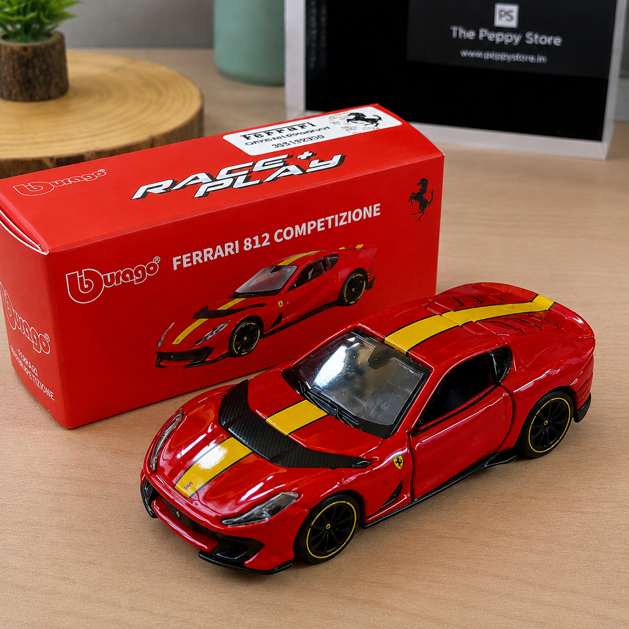 Official Bburago Ferrari 812 Competizione - 1 : 64 Diecast Scale Model