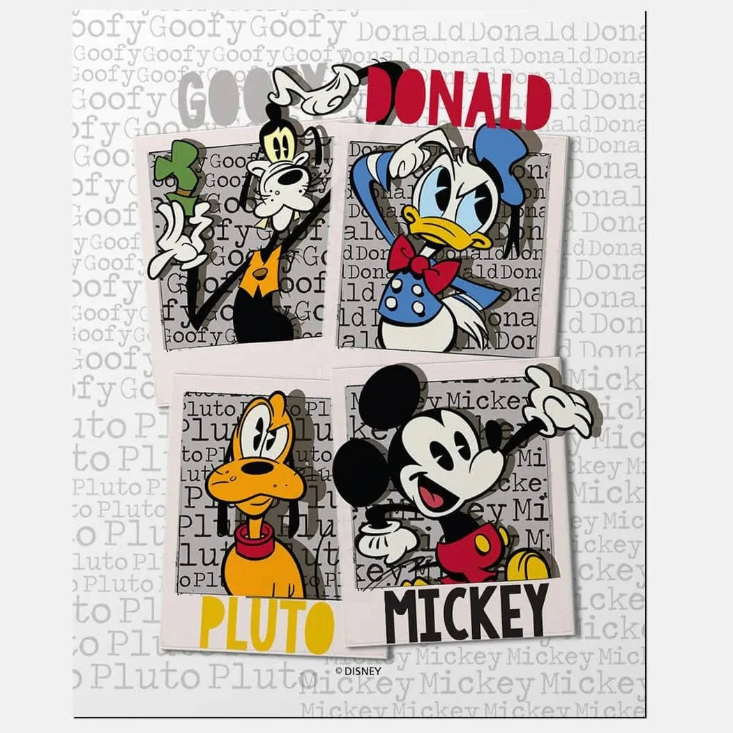 Mickey And His Dudes  Fridge Magnet