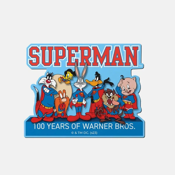 Looney Superman Team Up - Fridge Magnet Single