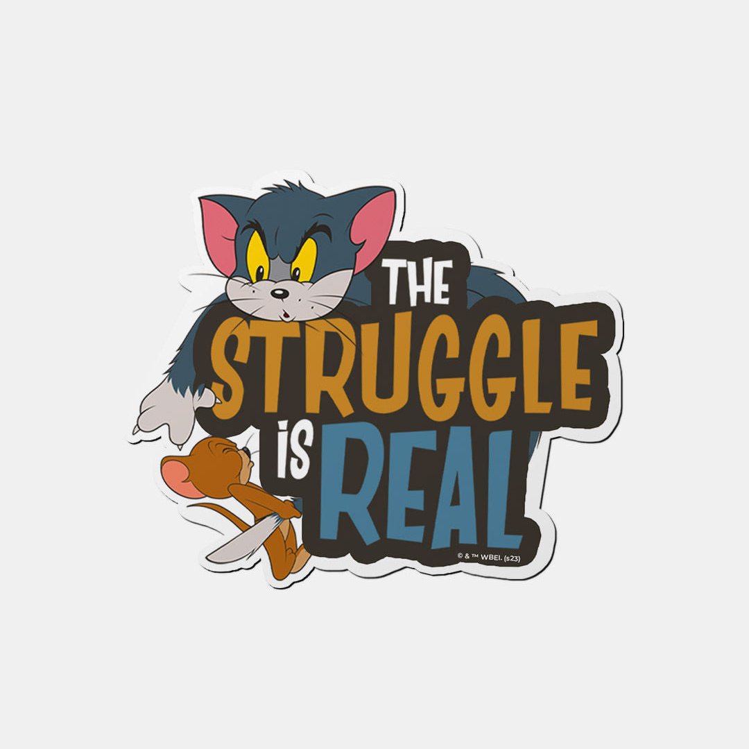 Tom And Jerry - The Struggle Is Real Fridge Magnet