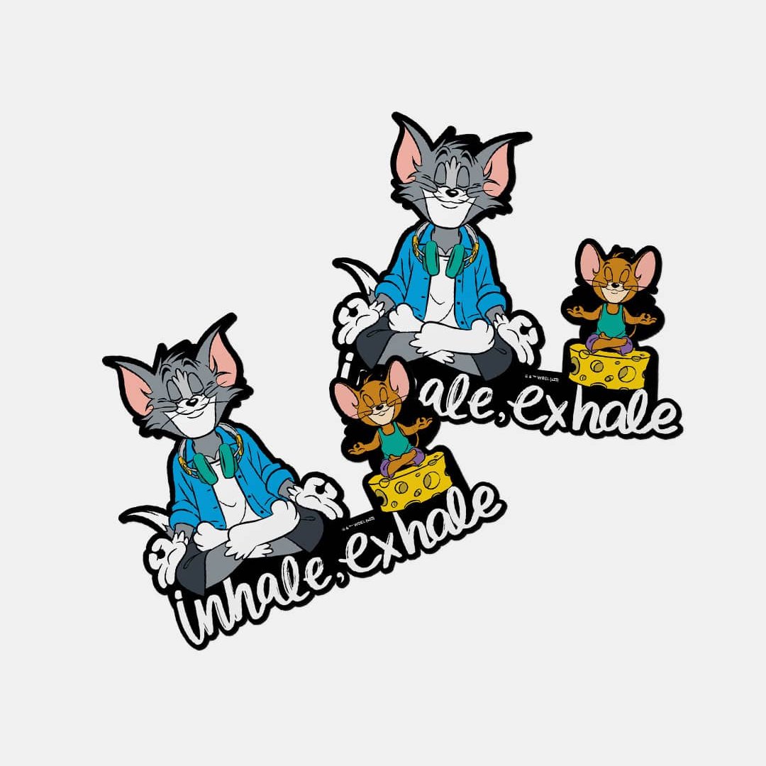 Tom And Jerry - Inhale and Exhale Fridge Magnet