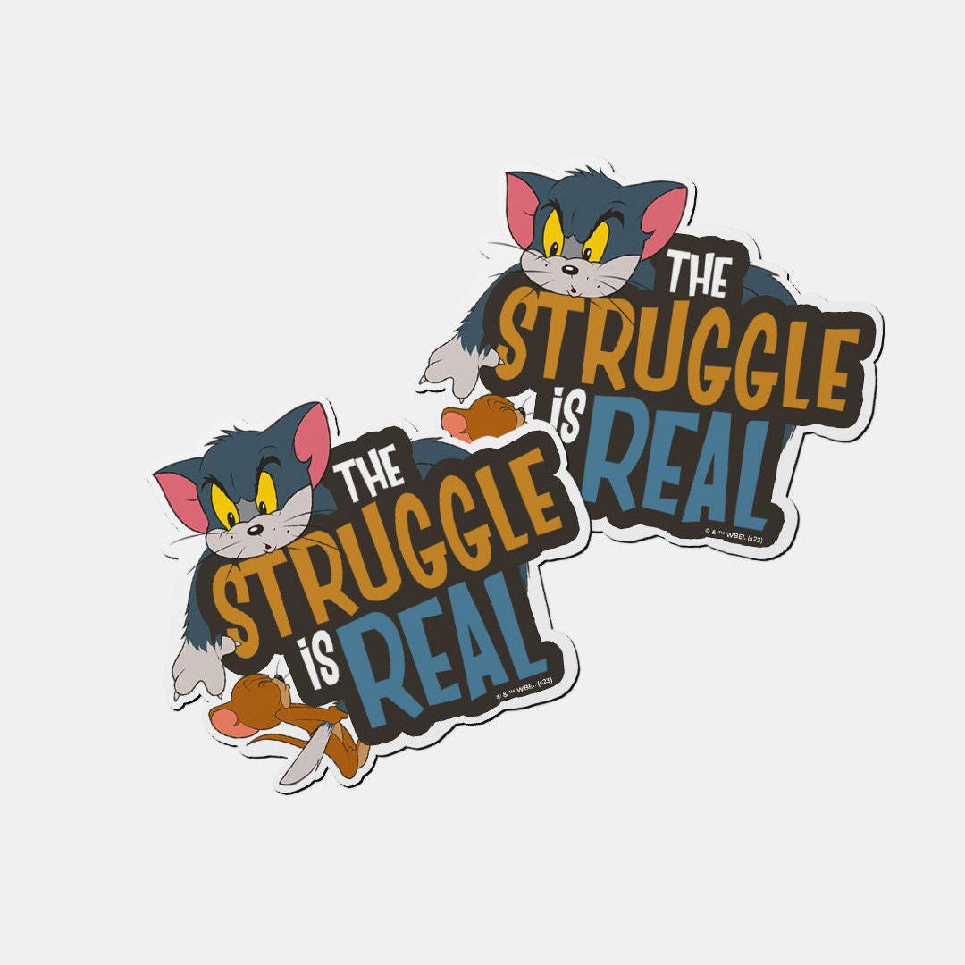 Tom And Jerry - The Struggle Is Real Fridge Magnet