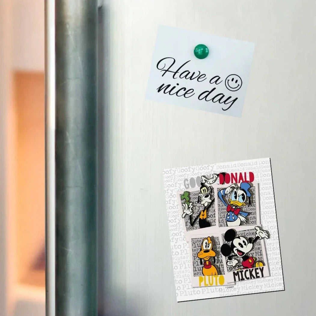 Mickey And His Dudes  Fridge Magnet