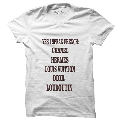French T-shirt (Select From Drop Down Menu)