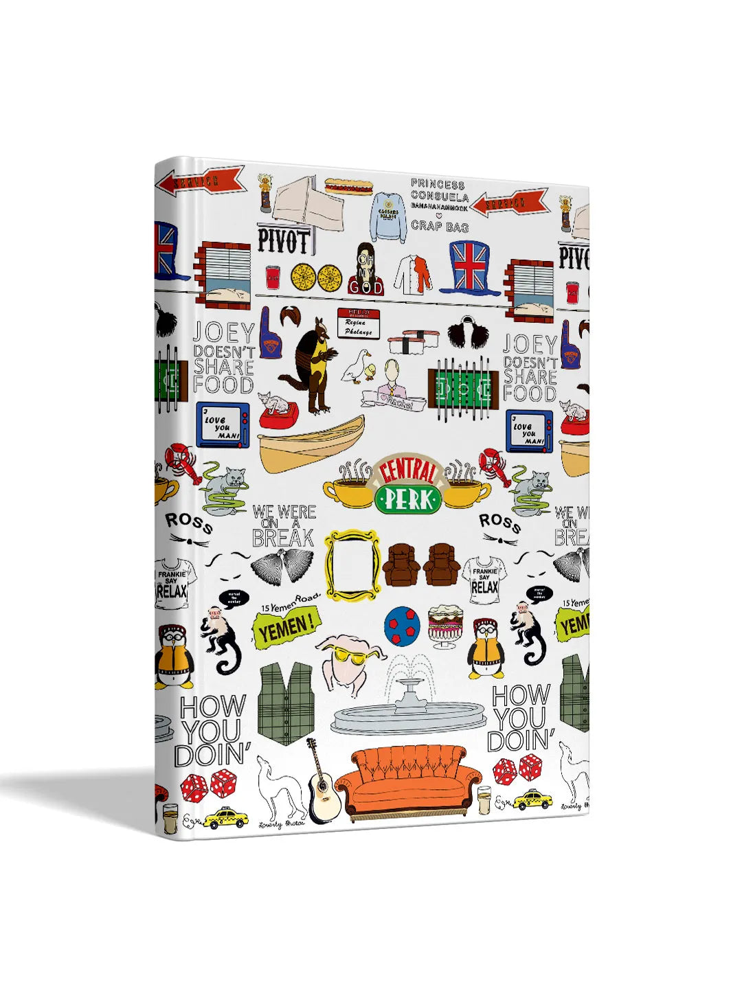 Friends Doodle Design Hardbound Diary