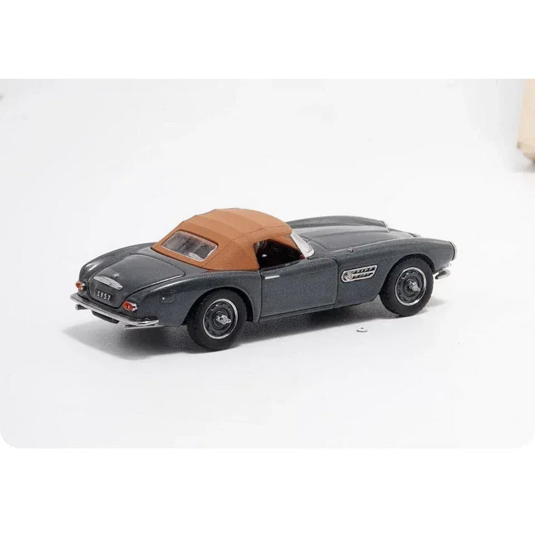 GFCC BMW 507 1957 Convertible Grey rear three-quarter view with hardtop fitted