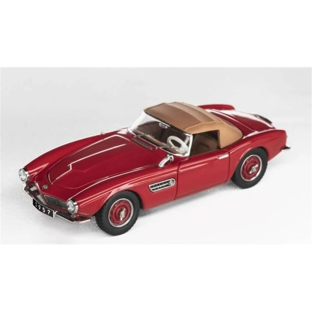 GFCC BMW 507 1957 Convertible Red front three-quarter view with hardtop fitted