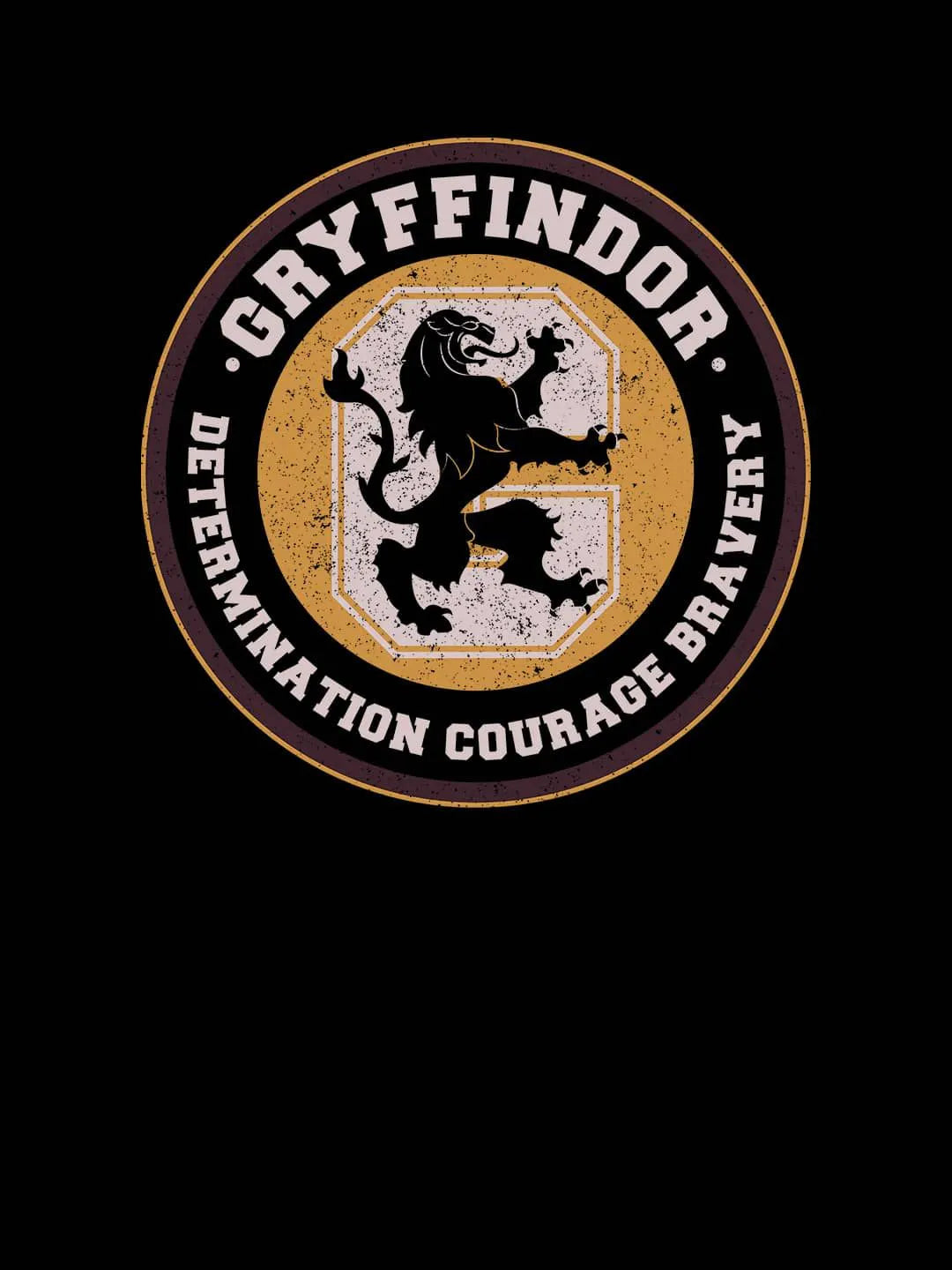 Harry Potter Crest Gryffindor Mens Black Hoodie (No Cod Allowed On This Product)- Prepaid Orders Only