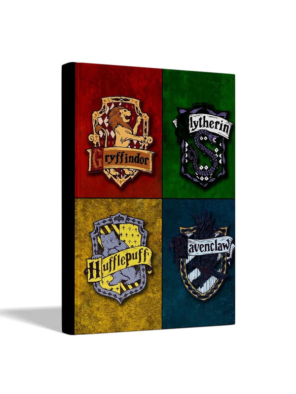 Harry Potter 4 Houses Hogwarts Sigil Hardbound Diary - ThePeppyStore
