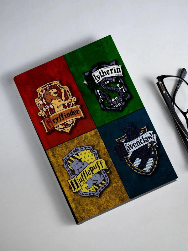 Harry Potter 4 Houses Hogwarts Sigil Hardbound Diary - ThePeppyStore