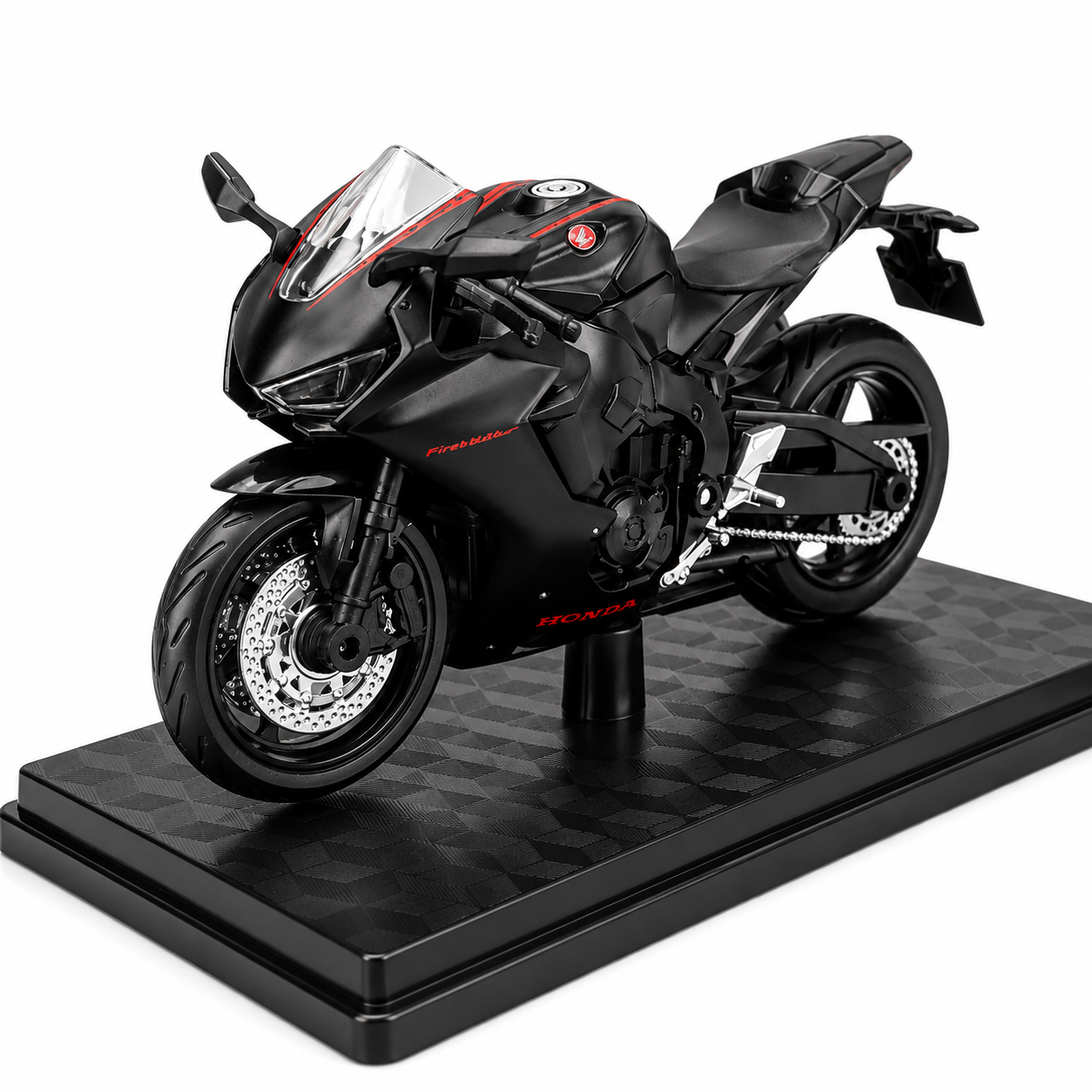Honda CBR 1000RR Fireblade Diecast Model – Premium Matte Black 1:18 Scale Replica