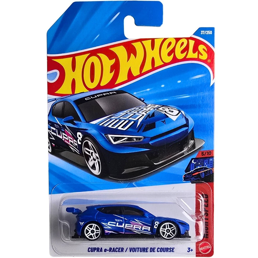 Hot Wheels Imported Cupra e-Racer / Voiture de Course Night Speed 1:64 Scale Diecast Model Car