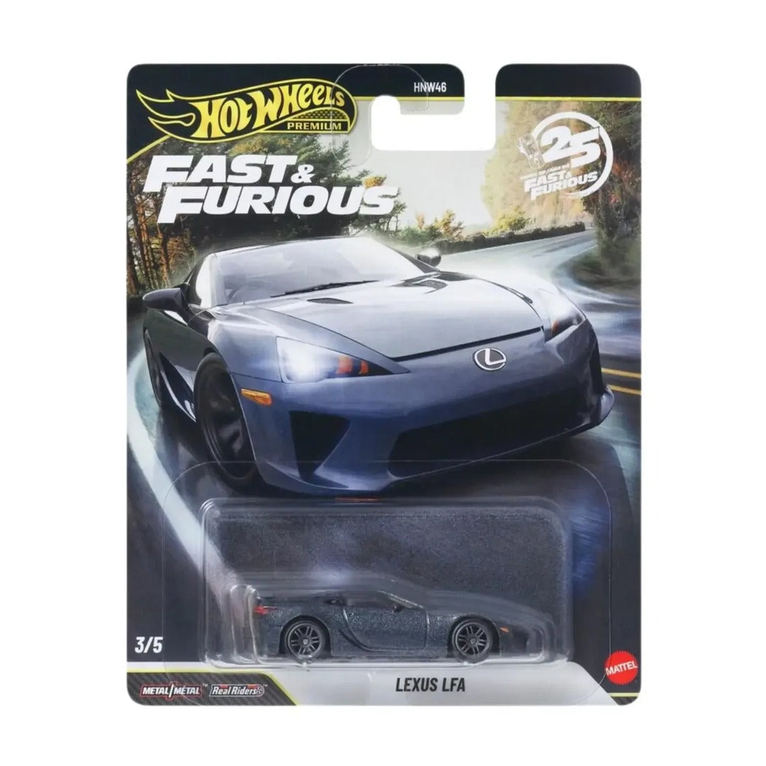 Hot Wheels Premium Fast & Furious Lexus LFA 1:64 diecast model blister card packaging