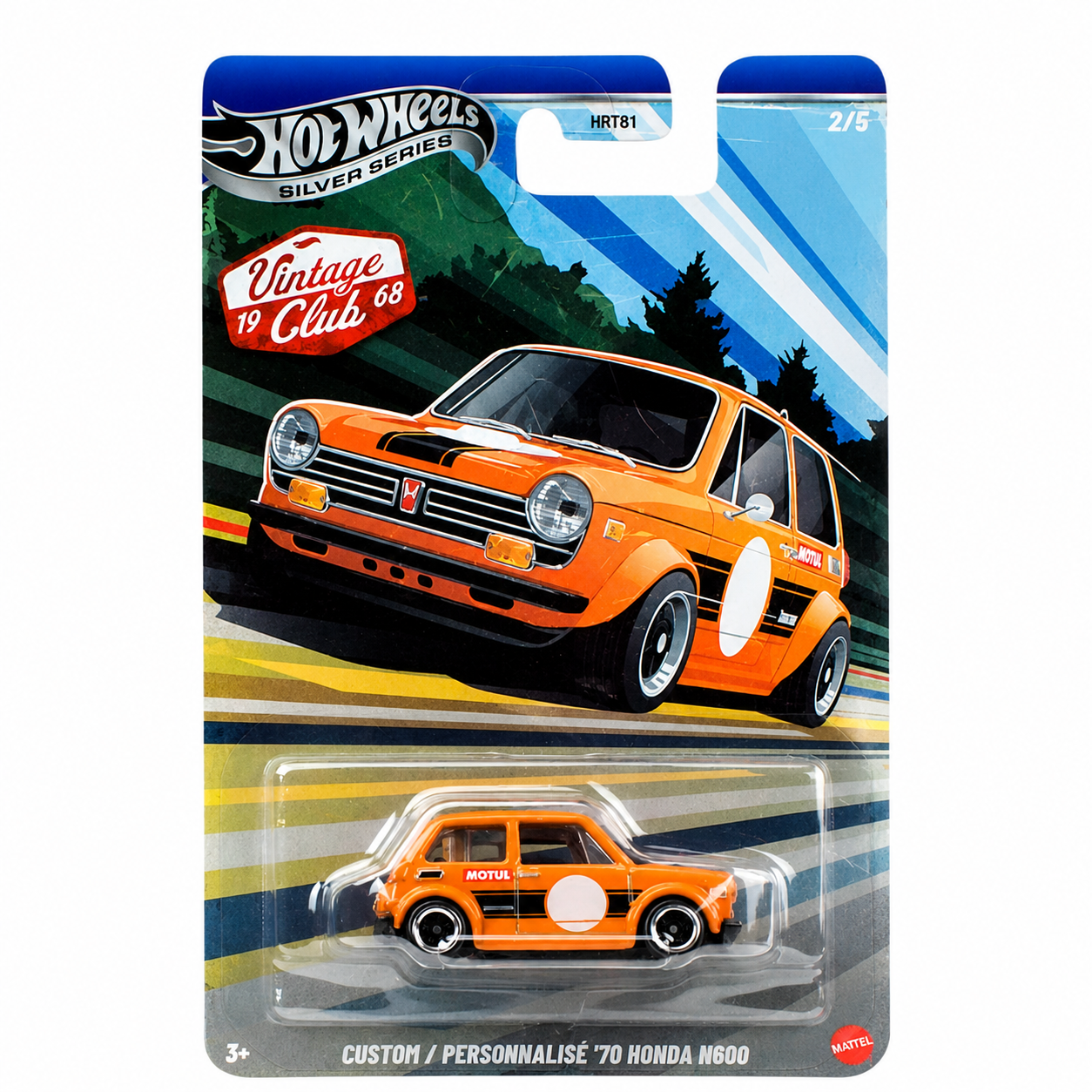 Hot Wheels Silver Series Custom ’70 Honda N600 Diecast Scale Model(imported)