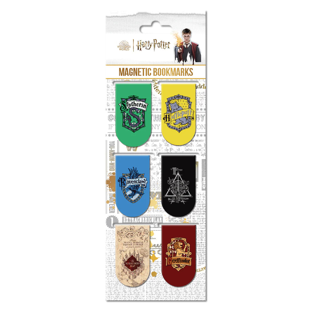 Harry Potter Houses Magnetic Bookmark (Pack of 6)