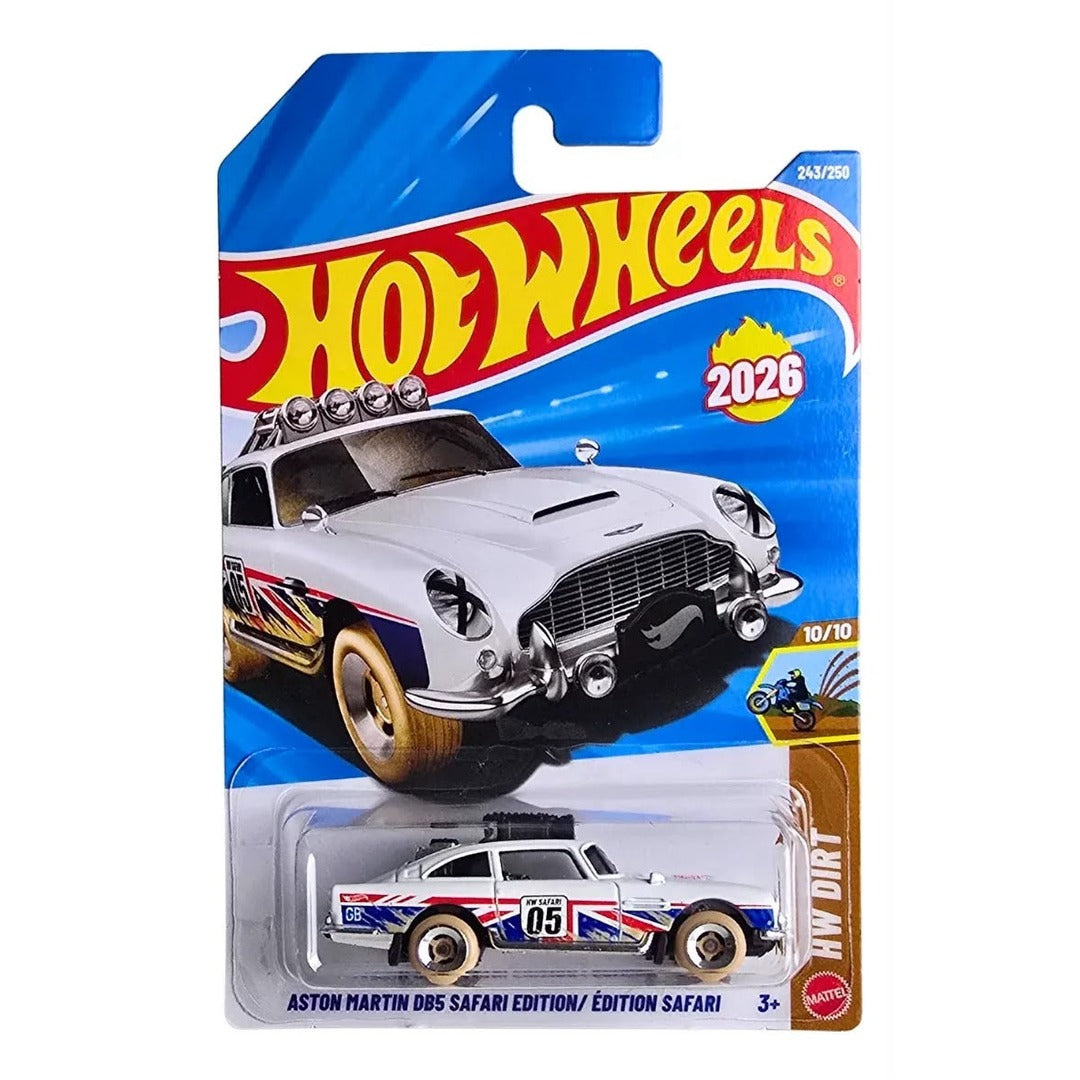 Hot Wheels Imported Aston Martin DB5 Safari Edition HW Dirt 1:64 Diecast Model Car