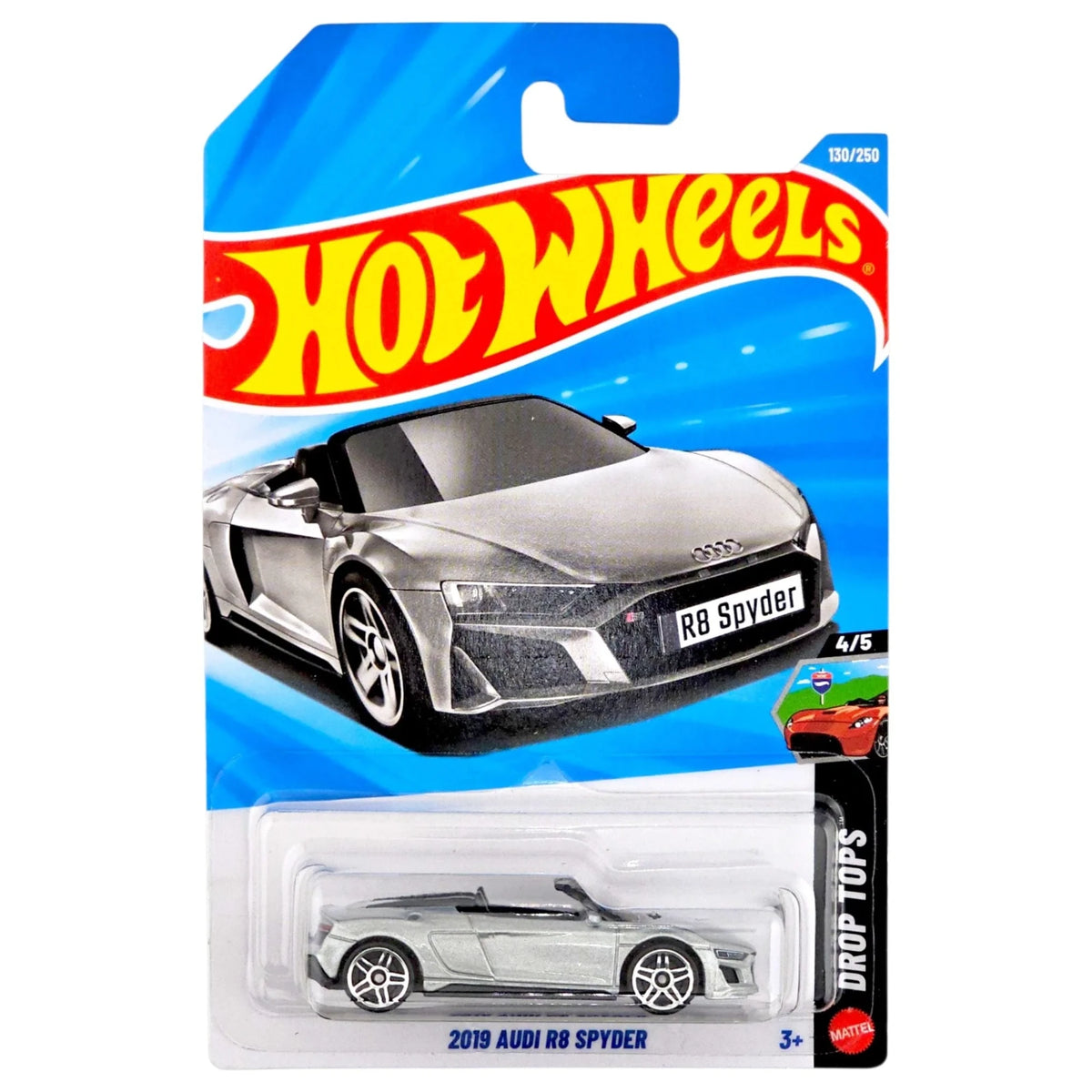 Hot Wheels Imported 2019 Audi R8 Spyder Drop Tops 1:64 Diecast Model Car