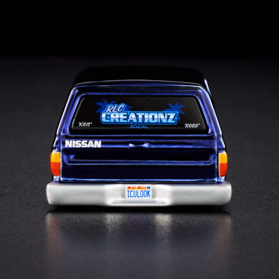 Hot Wheels RLC Legends Tour 1986 Nissan 720 King Cab 1:64 Diecast Model Car - Rear View Showing RLC Creationz Decal