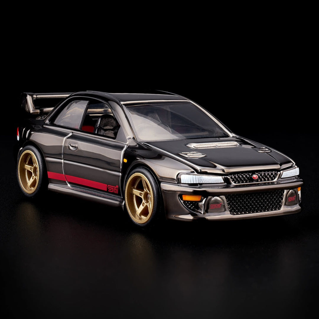 Hot Wheels Red Line Club '98 Subaru Impreza WRX STi 1:64 Diecast Model Car - Front Three-Quarter View