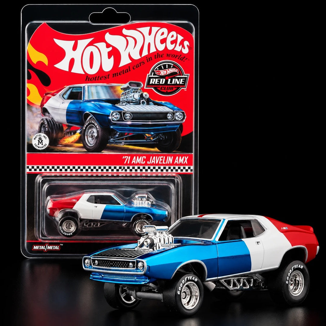 Hot Wheels Red Line Club '71 AMC Javelin AMX 1:64 Diecast Model Car with Packaging