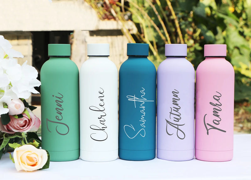 Personalised Insulated Bottle (500 Ml) - Name Engraved