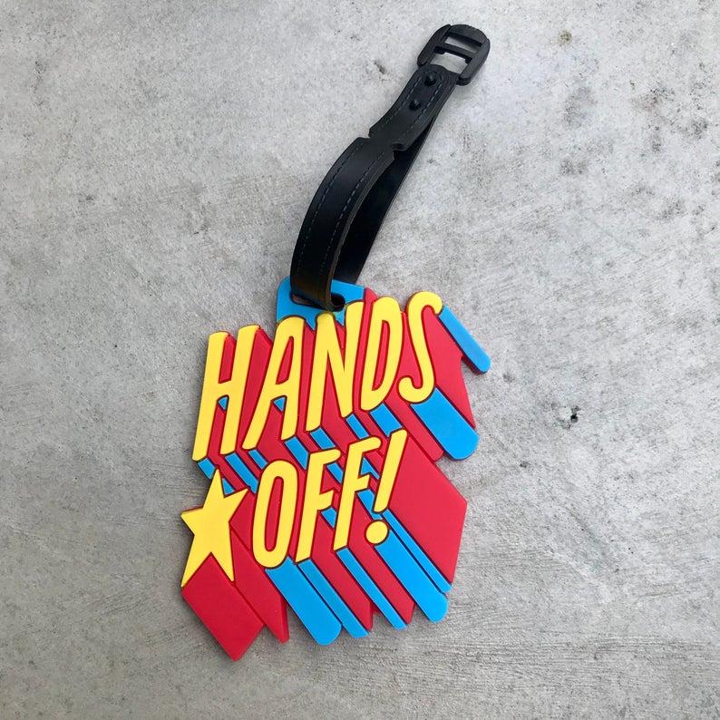 Hands Off Luggage Tag