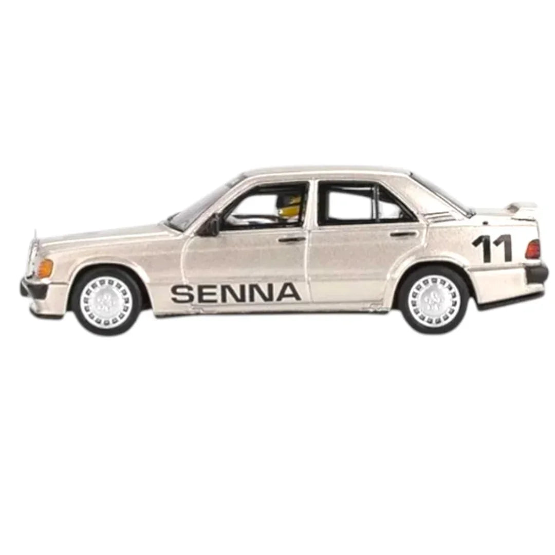 Mini GT Mercedes-Benz 190E 2.3-16 #11 Ayrton Senna 1:64 Diecast Model Car