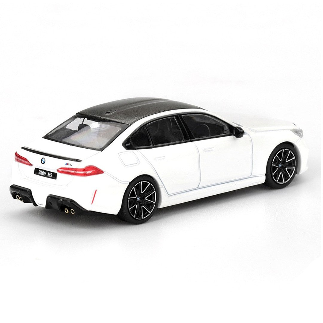 Mini GT BMW M5 Alpine White 1:64 Scale Diecast Model Car Collectible