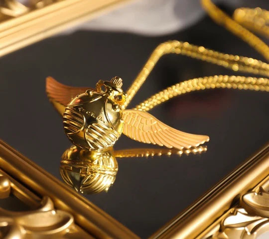 Golden Snitch Pocket Watch With Chain -  No Cod Allowed On this Product - Prepaid Orders Only