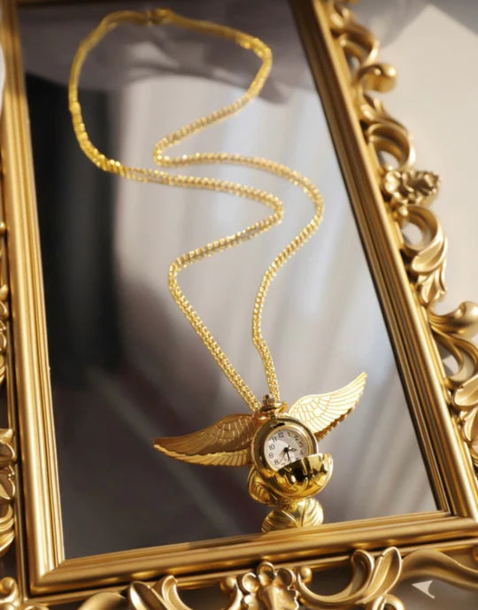 Golden Snitch Pocket Watch With Chain -  No Cod Allowed On this Product - Prepaid Orders Only