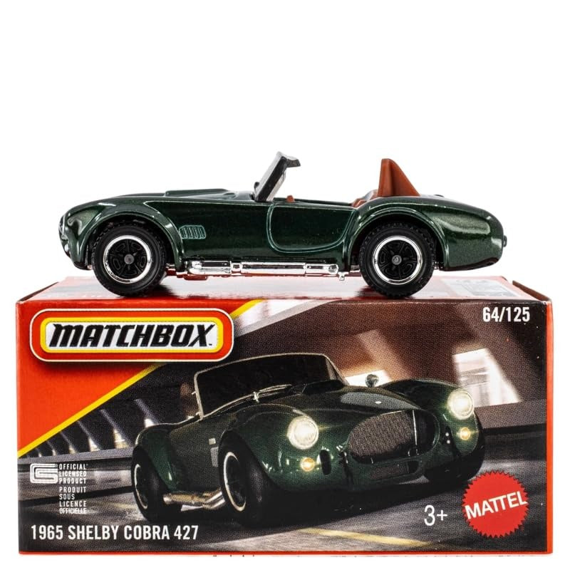 Matchbox Imported 1965 Shelby Cobra 427 Die-Cast Toy Car| 1:64 Scale