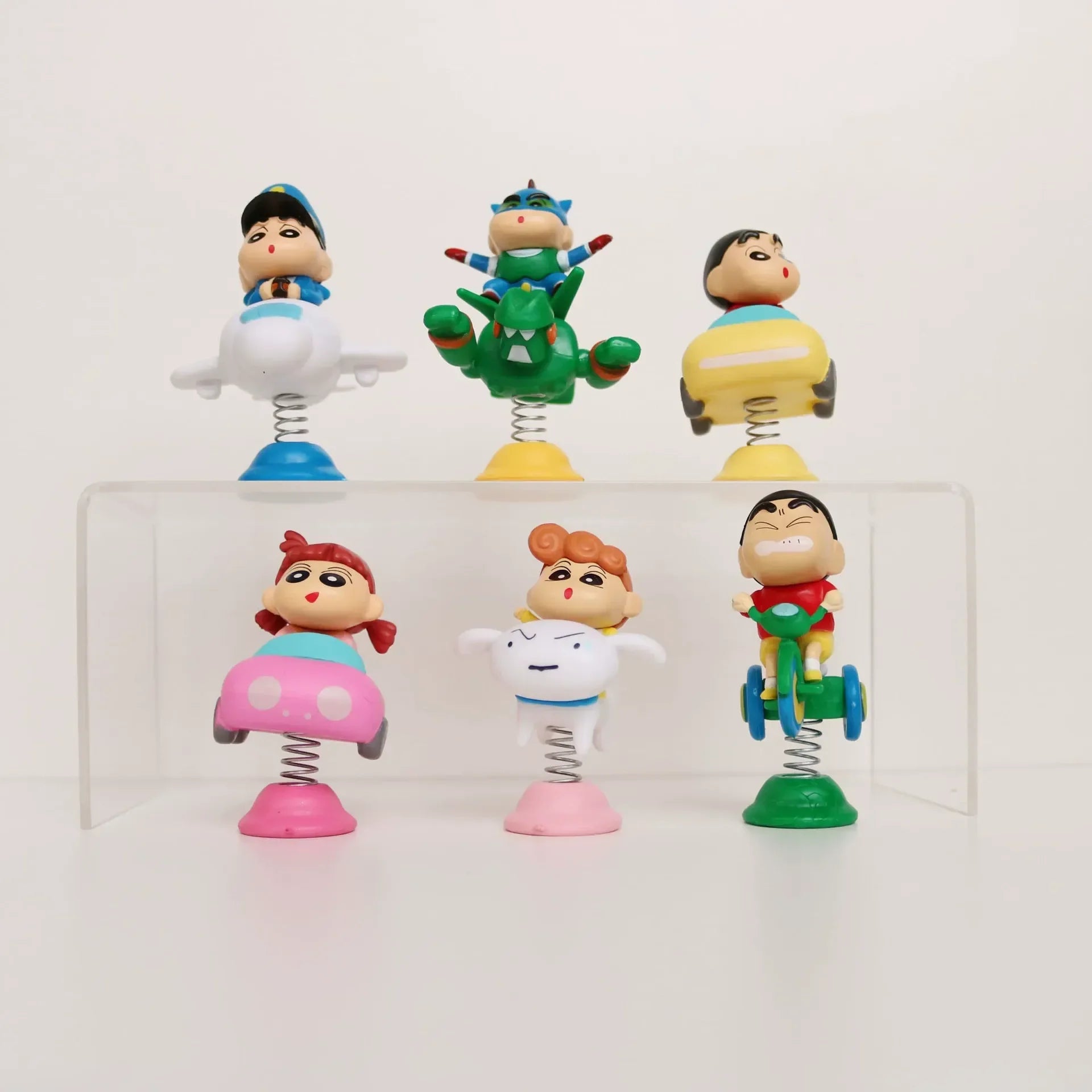 Shin Chan Spring Dashboard Bobble Head Figurine Set (6 Designs)
