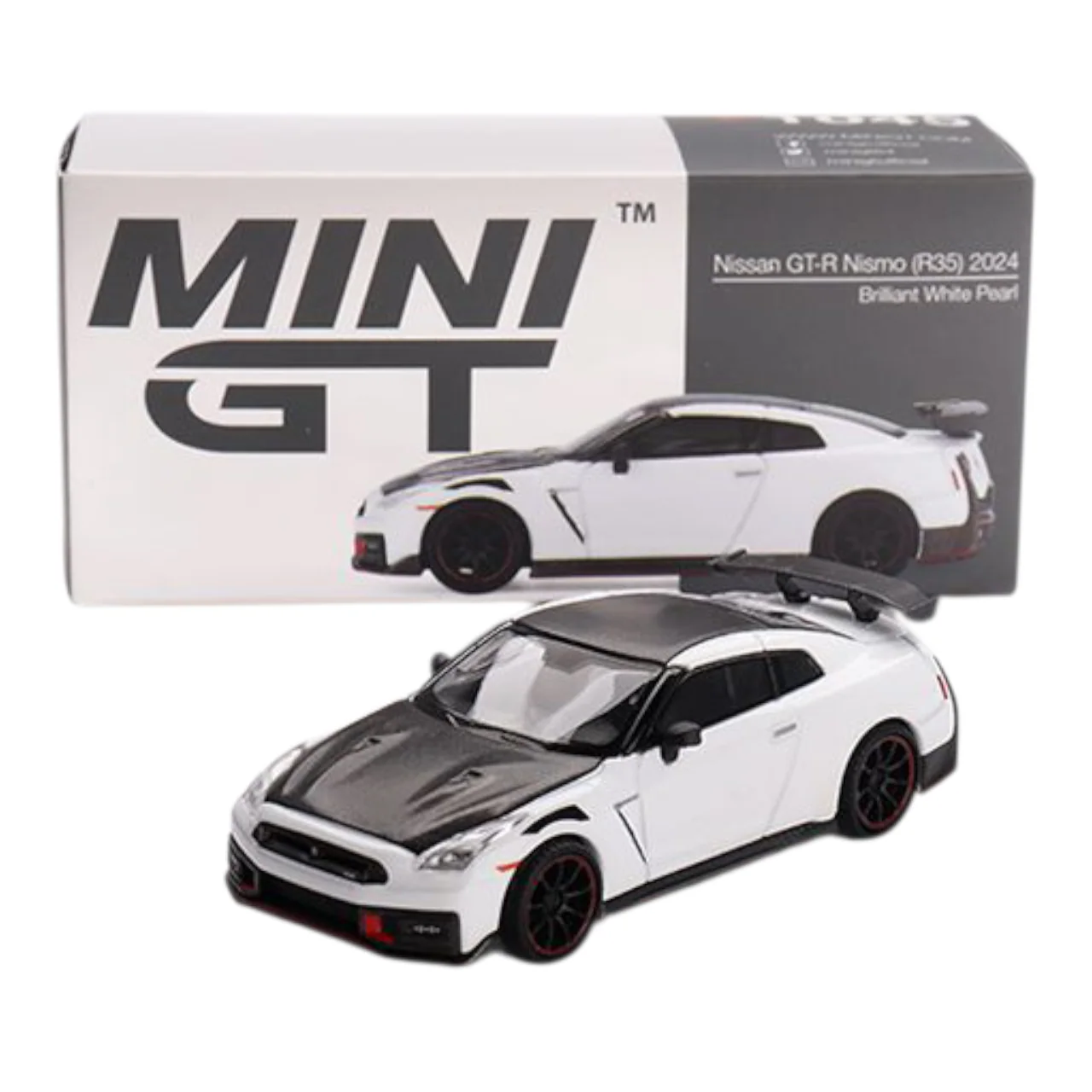 Mini GT Code 1045 Nissan GT-R Nismo R35 2024 (Brilliant White Pearl)
