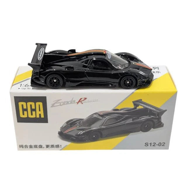 Scale 1 : 64 CCA Pagani Zonda Revolucion Black Diecast Metal Model Car
